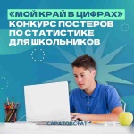 В Саратовской области стартует конкурс постеров по статистике для школьников "Мой край в цифрах"